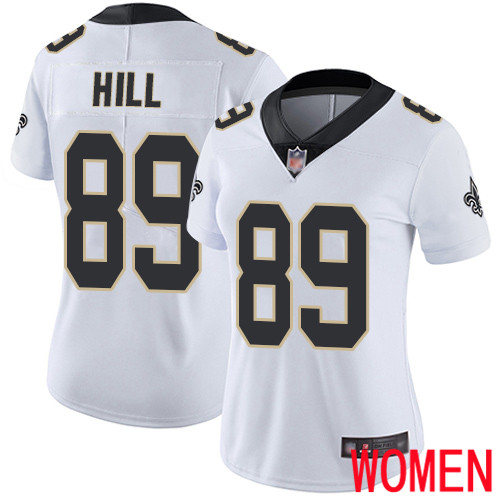 New Orleans Saints Limited White Women Josh Hill Road Jersey NFL Football #89 Vapor Untouchable Jersey